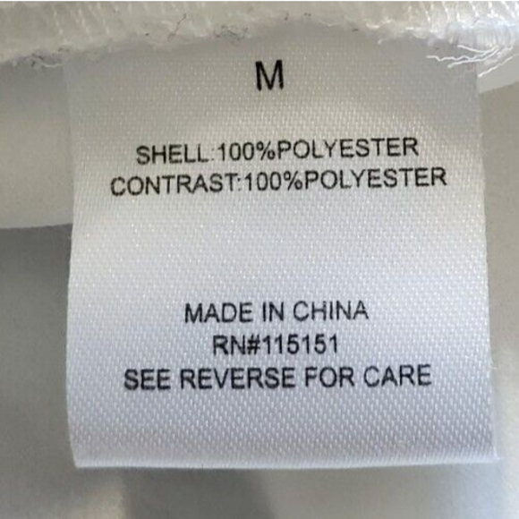 ROMEO & JULIET COUTURE SZ M White Sheer Blouse Zip pocket Shirt Full Zip Top EUC - Picture 6 of 8